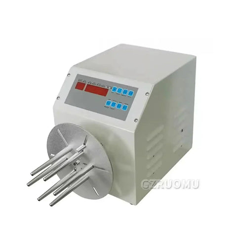 Semi Automatic Cable Winding Reel Straight Up Hassle Free Cord Organizer For Usb And Power Lines Up To Eight Mm Thick with digital display.