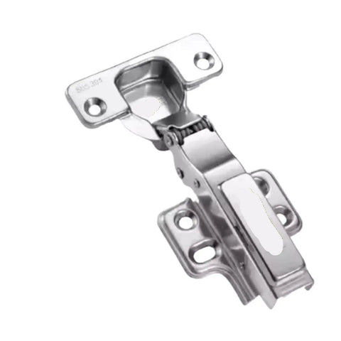 Four Pack 304 Stainless Steel Hydraulic Soft Close Cabinet Hinges With 35mm Cup Dia Quiet Self Close Dampers Anti Slam Built