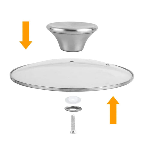 Spiffy Replacement Pot Lid Knobs 20 Pack Stainless Steel Dishwasher Safe Handles For All Cookware Lids Easy Swap Diy Kitchen Upgrade, stainless knob and screw