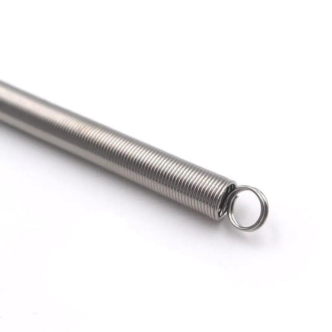 Close-up of Two Pack Zinc Plated Steel Extension Spring 12 Inch Screen Door Tension Spring Heavy Duty Replacement for home use