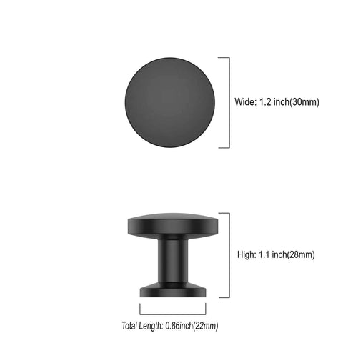 Killer Matte Black Cabinet Knobs 10 Pack Modern Handle For Kitchen Cabinets Dressers And Drawers Solid Zinc Build dimensions 30mm wide 28mm high