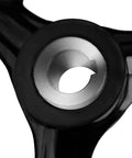 Close-up of Heavy Duty 12mm 100mm Bakelite Hand Wheel 3 Spoke With Screw Hole For Removable Handle Replacement Part For Lathe Milling Machines.