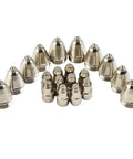 20-Pack Plasma Cutting Torch Consumables For P80, including hafnium and copper nozzles for metal cutting projects.