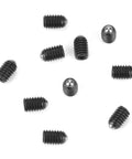 10 Pack M4 Hex Socket Ball Spring Plungers Set Crafted From Heavy Duty Carbon Steel, featuring black steel ball plungers.