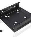 Secure Your Lenovo Thinkcentre Tiny Pc With This Heavy Duty Vesa Mount Bracket, black VESA mounting plate with screws.