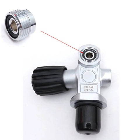 2 Pack Scuba Tank Valve Adapters For Any DIN Valve Chrome Plated Copper Build with external tooth design and hex socket