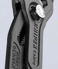 Close-up of Cobra Water Pump Pliers 7 and a Quarter Inch Beefy Self Locking Pliers with Teeth Grip, showing adjustment mechanism