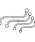 S Shaped Wrench Set 10 Piece Pro Grade Tool Kit With 8x10mm 12x13mm 14x15mm 17x19mm 20x22mm And SAE 5/16x3/8 7/16x1/2 displayed