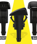 8 Pack Front Windshield Washer Nozzles Spray Jet Kit For Chrysler And Dodge Cars Replaces OEM 4805742AB black nozzles