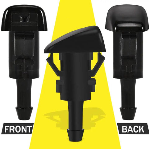 8 Pack Front Windshield Washer Nozzles Spray Jet Kit For Chrysler And Dodge Cars Replaces OEM 4805742AB black nozzles