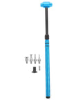 Pro Grade Multi Head Paintless Dent Removal Hammer Kit with blue alloy handle and multiple snap-on metal tips.