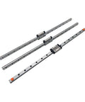 High Precision MGN12 Linear Guide Rail Kit featuring Three Miniature Runner Blocks And 450mm Rails Made With Bearing Steel For Smooth Low Noise Motion Perfect For DIY 3D Printers And CNC Machining Projects, three rails