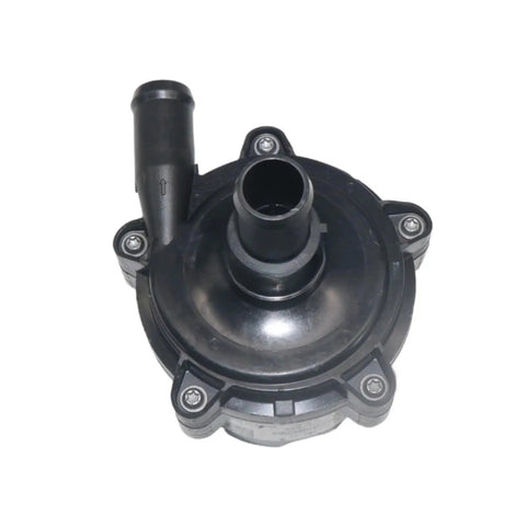 Precision Cast Coolant Water Pump delivering super quiet operation and no sweat replacement, black plastic with inlet fitting.
