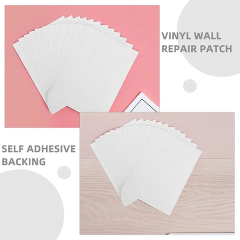 12 Piece Vinyl Wall Repair Patch Tape With Adhesive For Covering Cracks Holes And Blemishes On Walls And Fences Self Stick