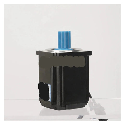 Plug And Play 400W AC Servo Motor With Incremental Encoder 220V 3000RPM side view showcasing the motor housing and connector.
