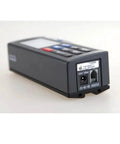 Slick Digital Surface Roughness Tester With Crisp Color Screen And Smart Backlight For Dead On Readings Anytime showing connectors on the back.