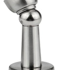 Heavy Duty Stainless Steel Magnetic Door Stops Catch For Wall Or Floor Mounting, close-up view of metal fixture.