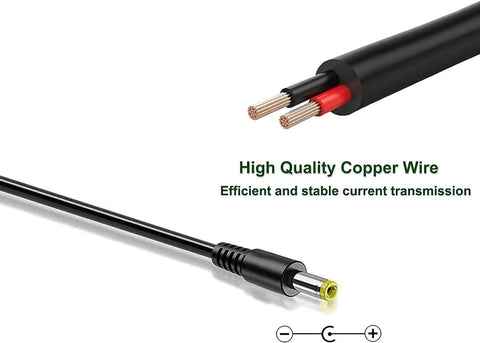 9V Power Supply For Korg Volca Series Plug And Play And Wide Range Of Synths Replacement Cord showing copper wire detail