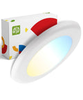 6 Pack 6 Inch LED Disk Lights Dimmable Flush Mount Ceiling Fixtures, 15W 5000K Daylight, 1300 Lumen Output, CRI90