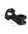 31.8Mm Handlebar Stem 70Mm Length 35 Degree Riser For BMX MTB Road And Mountain Bikes Aluminum Alloy Upgrade With Easy Install And Durable High Strength Construction For Responsive Control