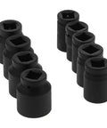 Top Tier 9PC Deep Impact Socket Set With 6 Point Grip For Heavy Duty Auto Repair Jobs That Won`t Slip Or Rust And Get The Job Done Right Away Today black steel sockets