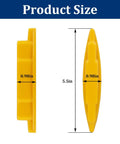 Magnetic Stud Finder, Wall Stud Detector for Drywall and Wood, 2 Pack, showing dimensions 5.5in x 0.98in, yellow design.