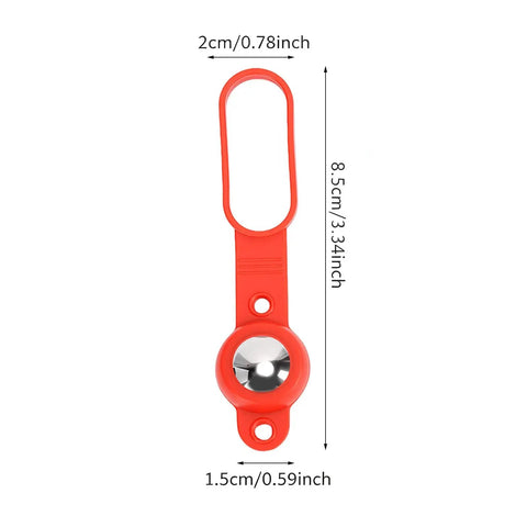 Oreilet 8 Pcs Magnetic Stud Finder, 27 Lbs Wall Stud Detector in bright red color, measuring 8.5cm with circular magnetic base.