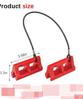 Hydraulic Steering Lock 4 Inch Steer Stop For Outboard Motors Universal For Trailering Or Transport Keeps Steering From Swinging During Travel Durable TPE Construction Clip Lock For Most Vehicles showing dimensions