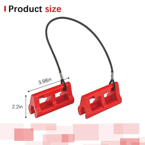 Hydraulic Steering Lock 4 Inch Steer Stop For Outboard Motors Universal For Trailering Or Transport Keeps Steering From Swinging During Travel Durable TPE Construction Clip Lock For Most Vehicles showing dimensions
