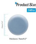 Self Adhesive Furniture Sliders 24 Pack Three Quarter Inch Round Leg Floor Protectors for Kitchen Appliances with size details