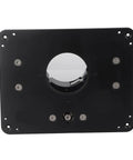 Heavy Aluminum Router Table For Tenoning And Grooving Black Woodworking Fence Jig top view showing the mounting plate detail.