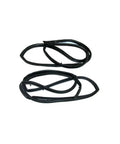 Door Seal Kit KD3006 For 1976 1986 Jeep CJ Two Door Driver And Passenger Side Weatherstrips OEM Equivalent Durable Aftermarket Replacement Keeps The Wind Out And Leaks At Bay. Black and coiled.