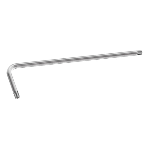 Two Piece T10 Torx Security Wrench Set Featuring Tamper Proof Star Bits With Long And Short Arms Forged From Heat Treated Chrome Vanadium Steel, long wrench included.