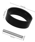 Awesome 5 Set Impact Wrench Retaining Rings And Iron Pins Kit With Rubber O-Rings Plus Socket Gaskets close-up of rubber O-ring and metal pin.