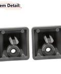 Sun Visor Clip Retainer Gray 2 Pack For Ford E Series Econoline Vans 2008-2014 Direct Fit Replacement Part 3C2Z-5404132-AAB