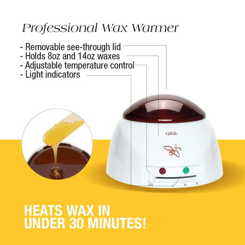 DIY Starter Waxing Kit For Home Or Pro Salon Use With All Purpose Honee Wax, wax warmer with adjustable temperature control features