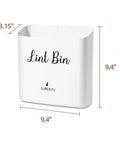 Magnetic Lint Bin With Lid And Dryer Sheet Holder For Laundry Room No Mess Space Saving Lint Trash Can And Dryer Ball Holder