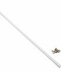Dual Trak Adjustable Wood Shelf Brackets For Garage FastTrack Rail Direct Mount Into FastTrack Garage Rail 2 Pack Heavy Duty White Shelving System