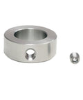 SINOAXISSPACE stainless steel shaft collar, 1/4 bore, 1/2 OD, 5/16 width, set-screw, front view