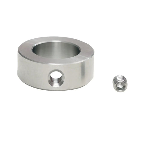 304 Stainless Steel Shaft Collar With Set Screw Bore Quarter Inch, Outer Diameter Half Inch, Thickness Five Sixteenths Inch, H7 Tolerance