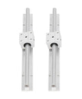 Two Piece 300mm CNC Linear Rail Guide With SBR Slide Block Set For Heavy Duty Stable Motion Shaft Guideway Easy Install With Five Mounting Holes For CNC Parts And Router Setup, two SBR rails