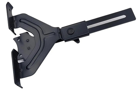 DNP618 Router Edge Guide Built Rock Solid For DeWalt DWP611 And Compact Fixed Base Routers in black, designed for precise cutting.