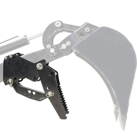 Universal Backhoe Thumb Attachment For Three And A Quarter Inch Boom Width With Heavy Duty Black Powder Coated Steel