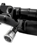 Heavy Duty Electric Water Pump For Chevy LS1 LS2 LS3 Engines Pushing 35 GPM With Slick Black Finish at an angle to show details.