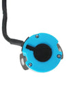Top view of blue Servo Motor Encoder OIH48-1000P6-L6-5V TS5207N510 TS5207N577, showing its compact design and plug-and-play connectivity