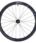 Black carbon tubeless front wheel for disc bikes, 45mm hookless UD carbon rim, 23mm internal width, lightweight all-terrain wheel