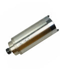 Heavy Duty 5.5KW CNC Water Cooled Spindle Motor For Milling Machines, 220V, silver cylindrical spindle with metal finish.
