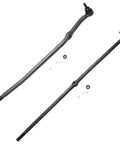 4WD Front 7pc Track Bar And Tie Rods Kit For 00-02 Ram 2500 3500 Includes Inner Outer Tie Rod Ends And Adjustable Sleeves Beefed Up Steering Upgrade For Dodge Ram 1500 4WD black steel tie rods and track bar set