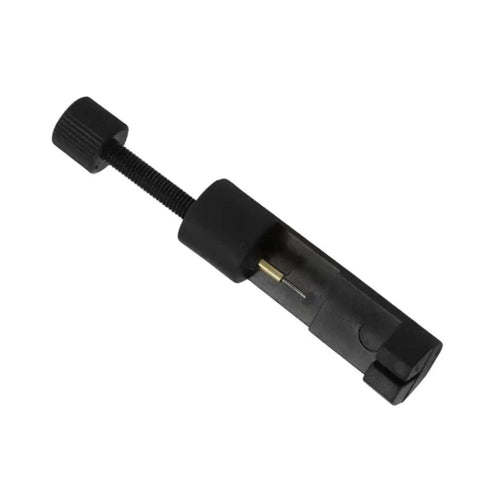 Black tool from Watch Link Removal Kit For Easy DIY Band Adjustments, Spring Bar Remover Tool Set with golden pin detail