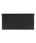 Back view of Modern Wall Mounted Mailbox Black For Home Outdoor Use With Rust Resistant Steel Build Sleek Mailbox Design